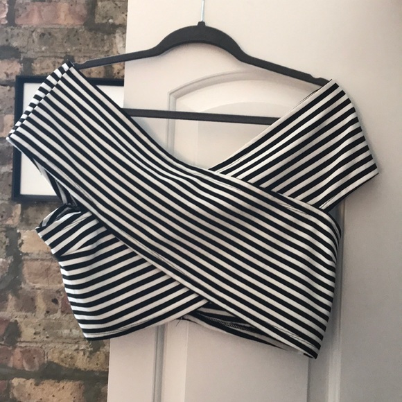 Urban Outfitters Tops - Black and white striped crop